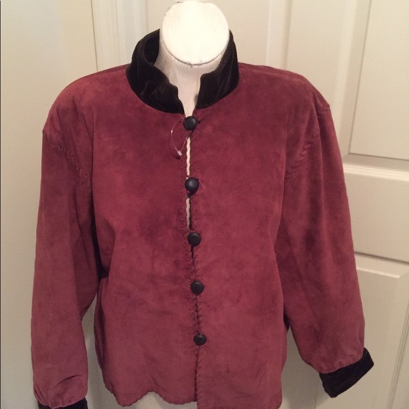 Saint Laurent suede jacket vintage size 38
